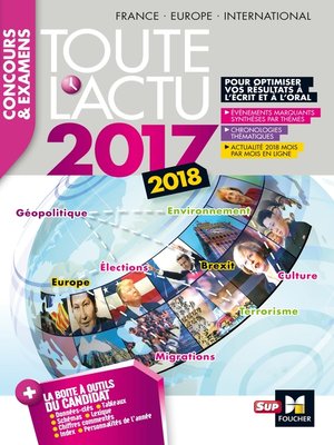 cover image of Toute l'actu 2017--Concours & examens--Sujets et chiffres clefs de l'actualité 2017